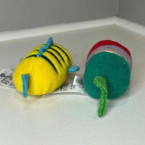 Disney Tsum Tsum Ariel and Flounder Little Mermaid Mini  Plush - Picture 6 of 8